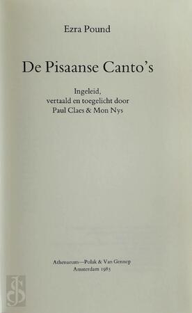 Pisaanse canto s - Pound