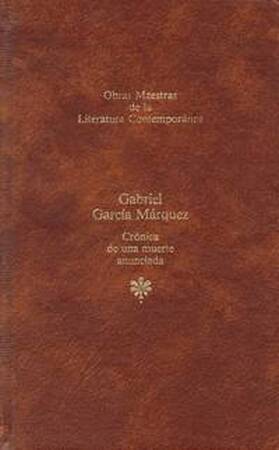 Crónica de una muerte anunciada - Gabriel García Márquez Crónica de una muerte anunciada - Gabriel García Márquez
