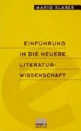 Einführung in die neuere Literaturwissenschaft - Einführung in die neuere Literaturwissenschaft -