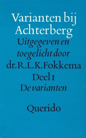 Varianten bij Achterberg - Gerrit Achterberg, R.L.K. Fokkema