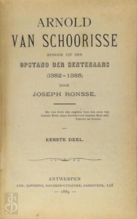 Arnold van Schoorisse - Joseph Ronsse