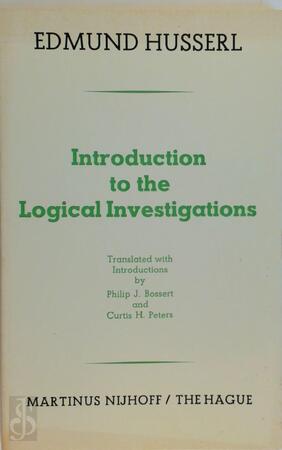 Introduction to the Logical investigations - Edmund Husserl Introduction to the Logical investigations - Edmund Husserl
