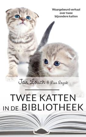 Twee katten in de bibliotheek - Jan Louch