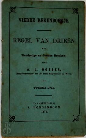 Vierde rekenboekje - Anne Leonard Boeser