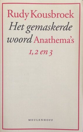 Het gemaskerde woord - Rudy Kousbroek Het gemaskerde woord - Rudy Kousbroek