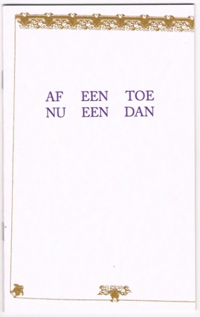 Af Een Toe, Nu Een Dan - Jan Matthé Af Een Toe, Nu Een Dan - Jan Matthé