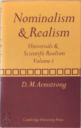 Nominalism and Realism: Volume 1 - D. M. Armstrong Nominalism and Realism: Volume 1 - D. M. Armstrong