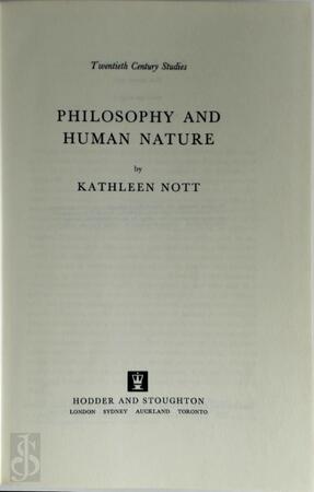 Philosophy and Human Nature - Kathleen Nott