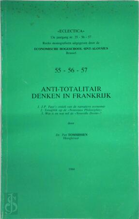 Anti-totalitair denken in Frankrijk - Piet Tommissen