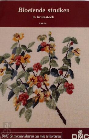 Bloeiende struiken in kruissteek - Zarza