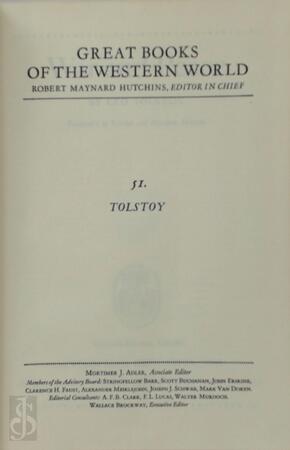 Great Books of the Western World: Tolstoy - Leo Tolstoy, Robert Maynard Hutchins Great Books of the Western World: Tolstoy - Leo Tolstoy, Robert Maynard Hutchins