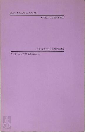 A Settlement - H.G. Liebentrau