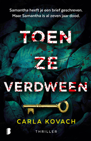 Toen ze verdween - Carla Kovach Toen ze verdween - Carla Kovach