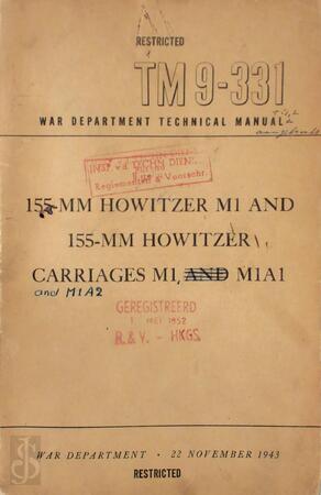 Restricted TM 9-331 War Department technical manual - Restricted TM 9-331 War Department technical manual -
