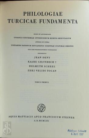 Philologiae turcicae fundamenta - 