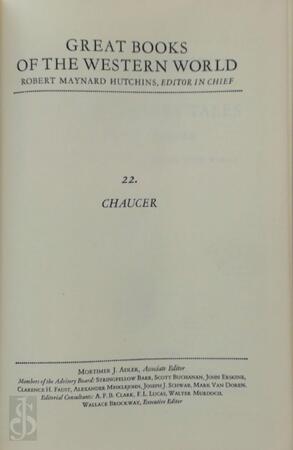 Great Books of the Western World: Chaucer - Geoffrey Chaucer, Robert Maynard Hutchins