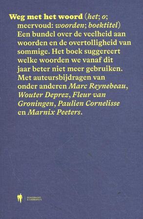 Weg met het woord - Marc Reynebeau Weg met het woord - Marc Reynebeau