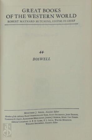 Great Books of the Western World: Boswell - James Boswell, Robert Maynard Hutchins Great Books of the Western World: Boswell - James Boswell, Robert Maynard Hutchins