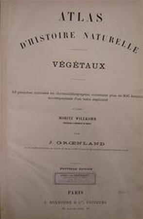 Atlas d'histoire naturelle végétaux - J. Groenland, Moritz Willkomm Atlas d'histoire naturelle végétaux - J. Groenland, Moritz Willkomm