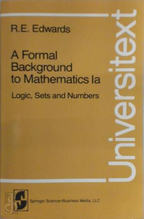 A Formal Background to Mathematics - R. E. Edwards
