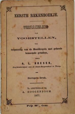 Eerste rekenboekje - Anne Leonard Boeser