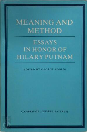 Meaning and Method - George Boolos