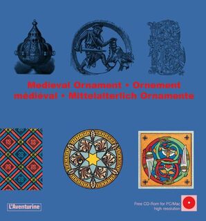 Medieval Ornament / Ornement medieval / Mittelalterlich Ornamente / Cpeahebekobie Ophamehti - Florence Curt (ISBN 9782914199575)