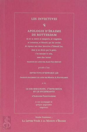 APOLOGIE D ERASME DE ROTTERDAM - Edward Lee, Desiderius Erasmus