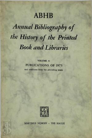 Annual bibliogr. hist.printed book libr. serie - 