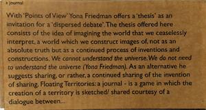 Floating Territories - Nico Dockx, Kris Delacourt, Yona Friedman, Germana Innerhofer Jaulin, Jan Mast, Jean-Michel Meyers, Helena Sidiropoulos, Chiara Parisi, Jochem Vanden Ecker