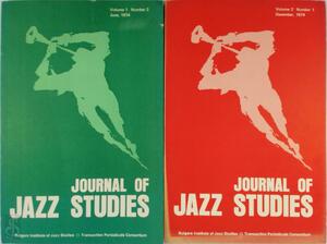 Journal of Jazz Studies - 2 volumes - Journal of Jazz Studies - 2 volumes -