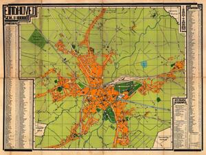 Stadsplattegrond Eindhoven 1925 - 