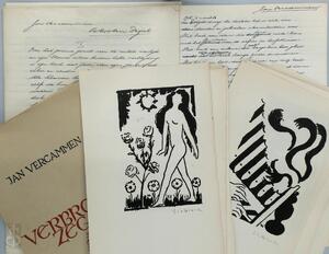 Verbroken zegel [met handschrift en proefdrukken van de illustraties] - Jan Vercammen, Rik Slabbinck