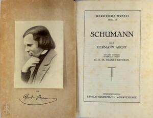 Schumann - Hermann Abert, Bernet Kempers (Vert.)