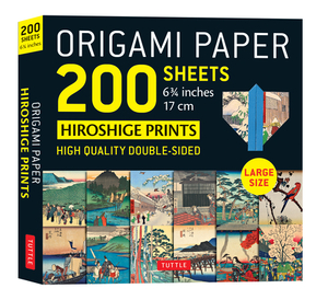 Origami paper 200 sheets japanese hiroshige prints 6.75 inch - Origami paper 200 sheets japanese hiroshige prints 6.75 inch -