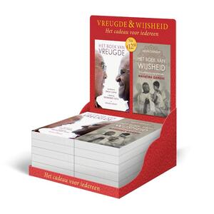 Het boek van vreugde & Het boek van wijsheid - display 2 x 6 ex. - Dalai Lama, Desmond Tutu, Arun Gandhi Het boek van vreugde & Het boek van wijsheid - display 2 x 6 ex. - Dalai Lama, Desmond Tutu, Arun Gandhi