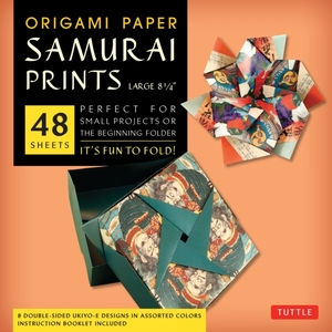 Origami paper samurai prints large 8 1/4 - Tuttle Publishing Origami paper samurai prints large 8 1/4 - Tuttle Publishing