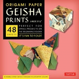 Origami paper geisha prints large - Tuttle Publishing Origami paper geisha prints large - Tuttle Publishing