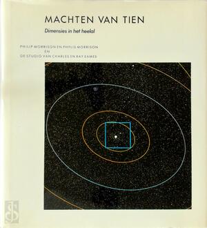 Machten van tien: een boek over dimensies in het heelal en het effect van een nulletje meer of minder - Philip Morrison, Phylis Morrison, Peter Klaus, Studio van Charles En Ray Eames