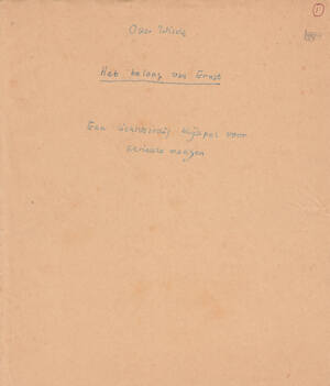 Het belang van Ernst. Een lichtvaardig blijspel voor serieuze mensen. - Oscar Wilde, vertaling Gerrit Komrij - KOMRIJ, Gerrit