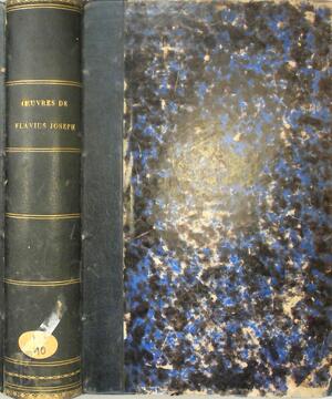 Oeuvres complètes de Flavius Joseph - J.A.C. Buchon, Flavius Josephus