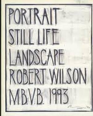 Robert wilson Robert Wilson: Portrait, Still Life, Landscape - Wilson, Crouwel