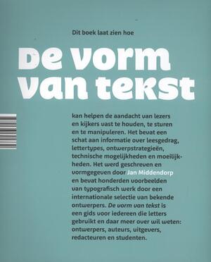 De vorm van tekst - Jan Middendorp De vorm van tekst - Jan Middendorp