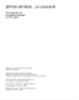 Depuis Matisse, la couleur - Unknown