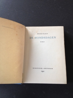 De Hondsdagen - Hugo Claus De Hondsdagen - Hugo Claus