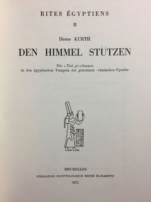 Den Himmel Stützen - Dieter Kurth