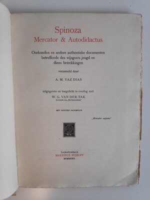 Spinoza, mercator en autodidactus ... - A. M. Naz Dias