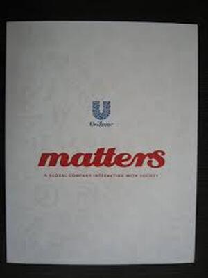 Unilever Matters - M. de Rooi, R. Kooistra Unilever Matters - M. de Rooi, R. Kooistra