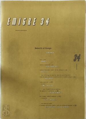  EMIGRE 34 'Rebirth of Design' 1995-GRAPHICS, DESIGN - N/a