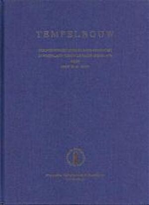 Tempelbouw - Prof. Ir. M. Gout Tempelbouw - Prof. Ir. M. Gout